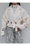 Short Epaulet Cashmere Coat E.H Collection - 3