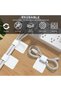 100PCS Hook and Loop Cable Straps, Cable Management Under Desk, Self Adhesive Cable Ties, Reusable W - 5