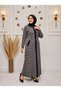 Women's New Season Houndstooth Patterned Buttoned Knitwear Winter Coat - 2