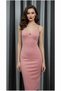 V Midi Collar Strap Dress - 3