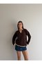 Crew Neck Button Detailed Contrast Ribbed Knitwear Sweater Aw26Kz00095 - 3