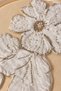 Bead Embroidered Floral and Leaf Motif Applique - 2
