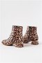 Women's Comfortable Daily Winter Heeled Zippered Boots - 5