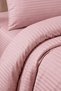 Double Duvet Cover Set Striped Duvet Cover Set Cotton Satin Hotel Type Duvet Cover Set (Cotton Satin) - 4