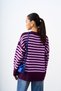 Women's Thick Line Detail Knitwear Sweater Lilac - 5