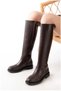 Women's Long Balanced Winter Zippered Comfort Boots - 3