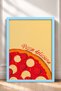 Pizza Deliziosa Written Pepperonili Pizza Framed Painting Italy Poster Wall Decor Itn030 - 3