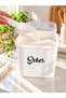 5'Litre Plastic Storage Container (with Shovel, Spoon and Label Gift) Tea-Sugar-Flour-Rice Container - 2