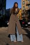 Women's Shawl Collar Belted Long Cashmere Mink Coat - 2