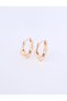 Gold Color 100% Brass Asymmetric Hoop Earrings