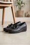 Women's Genuine Leather Bowknot Moccasin Comfort Loafer - 2
