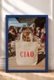 Red Ciao Written Bag and Wooden Table Framed Painting Italy Poster Wall Decor Itn075 - 3