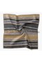 Twill Silk Scarf Terra Waves Anthracite - 5