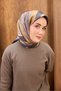 Twill Silk Scarf Terra Waves Anthracite - 3