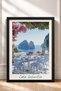 Cala Goloritze Scenic Terrace Table Framed Painting Italy Poster Wall Decor Itn071 - 3