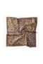Twill Silk Scarf Ethnic Paisley Oil Green - 5