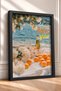 La Dolce Vita on the Coast of the Sea Wine Framed Painting Italy Poster Living Room Kitchen Wall Decor Itn066 - 2