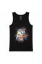 Color Splash Tiger – Abstract Watercolor Art Graphic Print Men's Tank Top