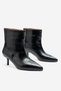 Women's Enzo Black Crocodile Leather Pull-On Boots Thin Heeled Boots - 3