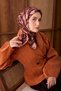 Twill Silk Scarf Aurelia Burgundy - 2