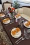 Mustard 12-Piece Fabric Napkin Set 45X45Cm |   25 Pieces with Pearl Ring and Bag |   Guest House and Dowry Tableware Presentation Napkin - 4