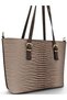 Mink Color, Iguana Pattern, Bucket Model, Adjustable Belt, Women's Shoulder Bag - 4