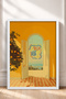La Bella Vita Written Arched Door Framed Painting Italy Poster Living Room Kitchen Wall Decor Itn069 - 3