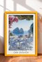 Cala Goloritze Scenic Terrace Table Framed Painting Italy Poster Wall Decor Itn071