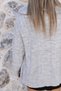 Gray Standard Size Knitwear Cardigan with Jean Detail - 7