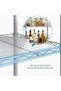 6-Tier Metal Shelving Unit,Adjustable Wire Shelving Unit(Silver) - 6