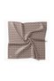 Twill Silk Scarf Geometric Pattern Milk Coffee - 5