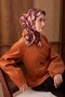 Twill Silk Scarf Aurelia Burgundy - 3