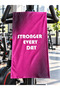 Stronger Every Day Printed Sports Fitness Towel, 50X100 Cm, Highly Absorbent, Quick-Drying, Sports Towel for Athletes, Fitness Training, Gym, Boxing. - 3
