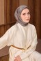 Twill Silk Scarf Vega Gray