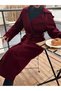 Long coat, cherry red - 4