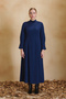 Navy Blue Dress with Cup Detail - 2