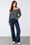 Women's Madonna Collar Wool Knitwear Sweater - 3
