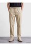 Özmarka New Season Beige Regular Fit Men's Trousers - 2