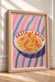 Pasta E Basta Written Twisted Pasta Framed Table Italy Poster Living Room Kitchen Wall Decor Itn086 - 2