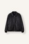 Regular Fit Shirt Collar Zippered Leather Coat I1196Ax26Wn - 8