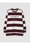 Ozmarka New Season Damson Printed Women's Thick Sweatshirt Tunic
