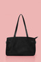 Women's Suede Tote Shoulder Bag with Wallet and Belt Detail, Zippered Hand and Shoulder Bag - 6