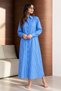 Women's Buttoned Seasonal Blue Shirt - 2