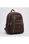 Brown 27x33 cm 5-Compartment Women's Backpack with Multiple Pockets CANEDR08 - 4