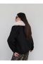 Fur collar epauletted cashmere jacket - 5