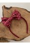 New Year Concept Sequined Bow Children's Crown Buckle - 4