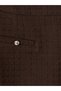 Ozmarka New Season Brown Plus Size Tweed Mini Skirt - 5