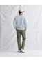 Men's Blue Crew Neck Striped Modal Fabric Sweatshirt - 3