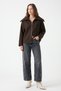 Zippered Cashmere Coat 202725 - Brown - 3
