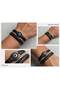 Men's 2-Piece Pu Leather Bracelet Set with Evil Eye Beads Braided Design Dark Brown Handmade Adjustable Bracelet Nzw01